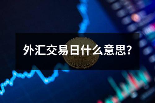 外汇交易日什么意思？