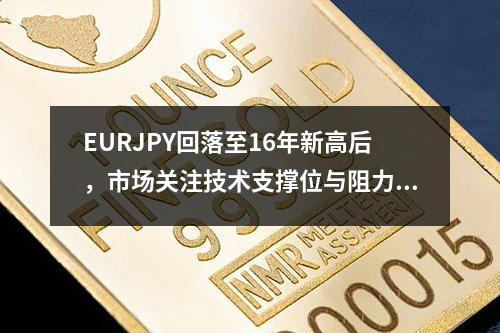 EURJPY回落至16年新高后，市场关注技术支撑位与阻力线