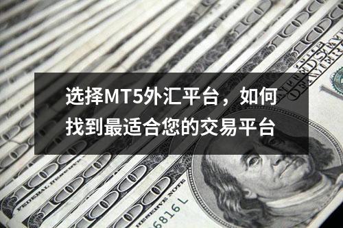 选择MT5外汇平台，如何找到最适合您的交易平台