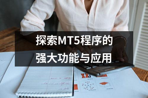 探索MT5程序的强大功能与应用